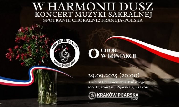 Zapraszamy na duo-koncert - dwóch zaprzyjaźnionych chórów z Polski i Francji 