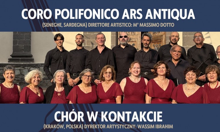 „Koncert przyjaźni” zapraszamy na występ dwóch chórów – z Sardynii i Polski